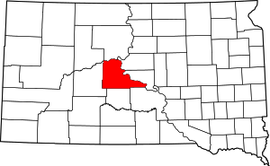 Map Of South Dakota Highlighting Stanley County