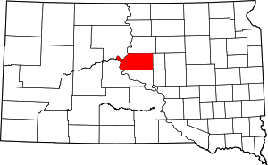 Map Of South Dakota Highlighting Sully County