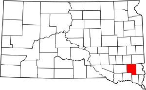 Map Of South Dakota Highlighting Turner County