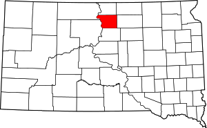 Map Of South Dakota Highlighting Walworth County