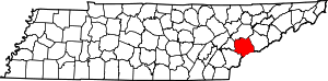 Map Of Tennessee Highlighting Blount County