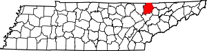 Map Of Tennessee Highlighting Campbell County