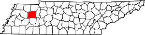 Map Of Tennessee Highlighting Carroll County