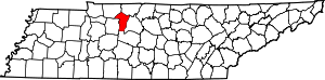 Map Of Tennessee Highlighting Cheatham County