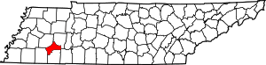 Map Of Tennessee Highlighting Chester County