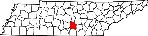 Map Of Tennessee Highlighting Coffee County