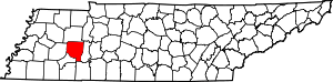 Map Of Tennessee Highlighting Henderson County