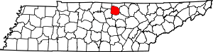 Map Of Tennessee Highlighting Jackson County