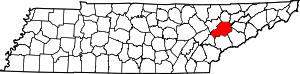 Map Of Tennessee Highlighting Knox County