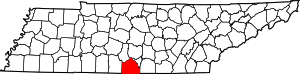 Map Of Tennessee Highlighting Lincoln County