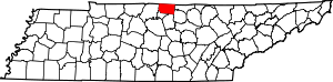 Map Of Tennessee Highlighting Macon County