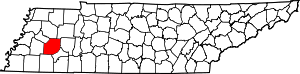 Map Of Tennessee Highlighting Madison County