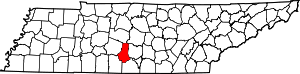 Map Of Tennessee Highlighting Marshall County