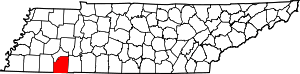 Map Of Tennessee Highlighting Mcnairy County