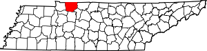 Map Of Tennessee Highlighting Montgomery County