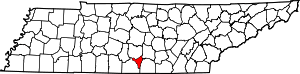 Map Of Tennessee Highlighting Moore County