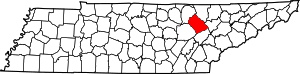 Map Of Tennessee Highlighting Morgan County