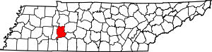 Map Of Tennessee Highlighting Perry County