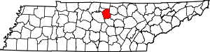 Map Of Tennessee Highlighting Smith County