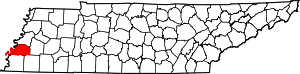 Map Of Tennessee Highlighting Tipton County