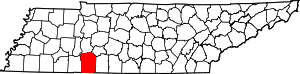 Map Of Tennessee Highlighting Wayne County