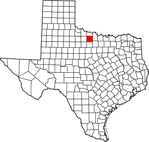 Map Of Texas Highlighting Archer County