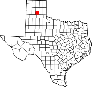 Map Of Texas Highlighting Armstrong County