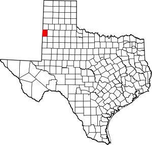 Map Of Texas Highlighting Bailey County