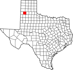 Map Of Texas Highlighting Castro County