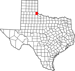 Map Of Texas Highlighting Childress County