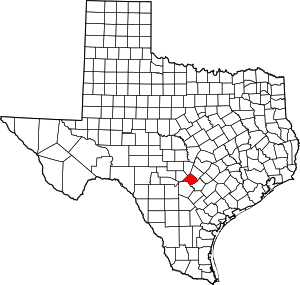 Map Of Texas Highlighting Comal County