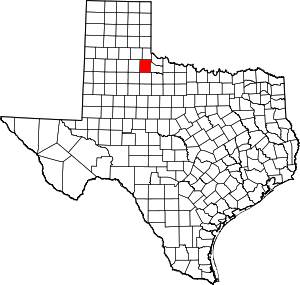 Map Of Texas Highlighting Cottle County