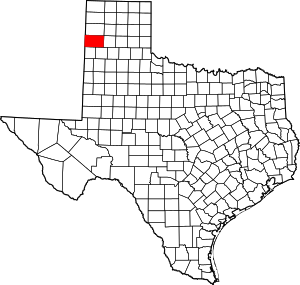 Map Of Texas Highlighting Deaf Smith County