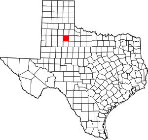 Map Of Texas Highlighting Dickens County