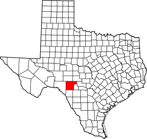 Map Of Texas Highlighting Edwards County