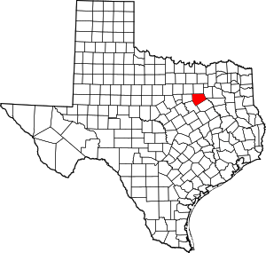 Map Of Texas Highlighting Ellis County