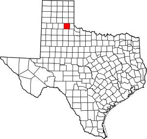 Map Of Texas Highlighting Hall County