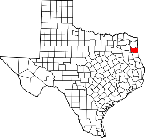 Map Of Texas Highlighting Harrison County