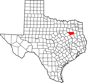 Map Of Texas Highlighting Henderson County