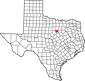 Map Of Texas Highlighting Hood County