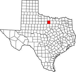 Map Of Texas Highlighting Jack County