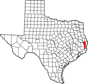 Map Of Texas Highlighting Jasper County