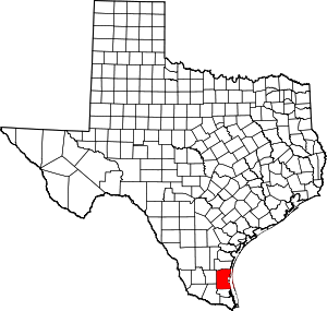 Map Of Texas Highlighting Kenedy County