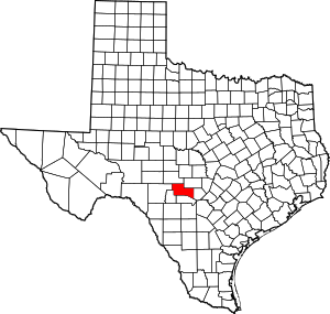 Map Of Texas Highlighting Kerr County