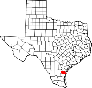 Map Of Texas Highlighting Nueces County