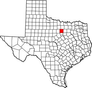 Map Of Texas Highlighting Parker County