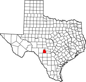Map Of Texas Highlighting Real County