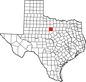 Map Of Texas Highlighting Stephens County