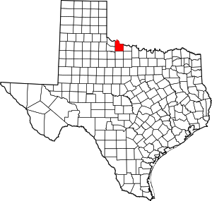 Map Of Texas Highlighting Wilbarger County