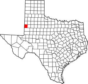 Map Of Texas Highlighting Yoakum County